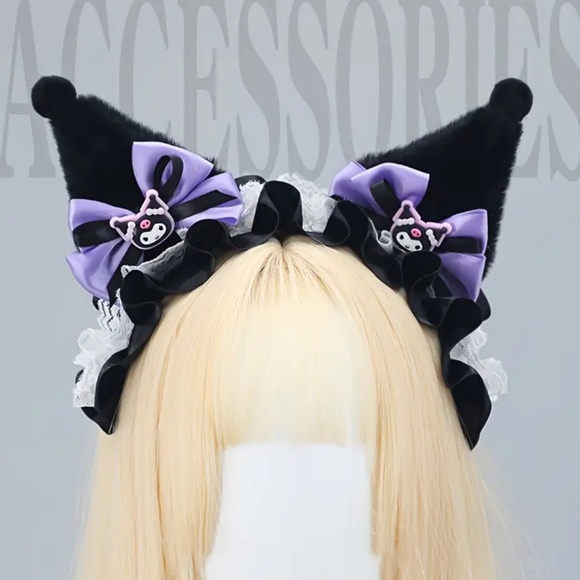 NIP! Sanrio Kuromi from Hello Kitty and Friends Headband for Adults and Teens! - Picture 3 of 4